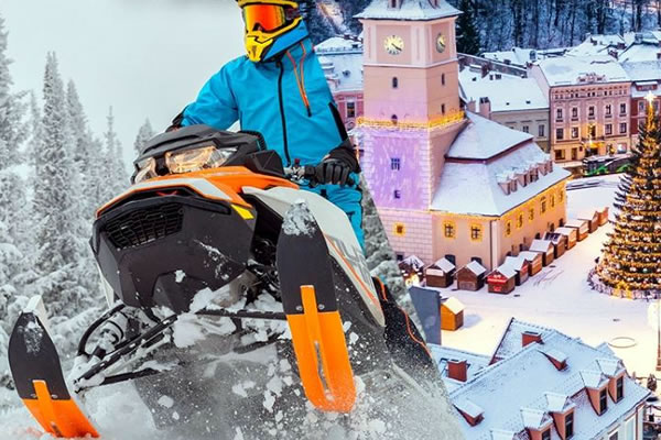 Provocare Carrefour cu Snowmobile