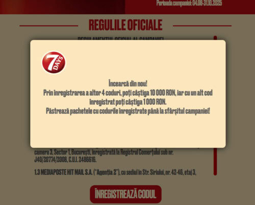 coduri 7DAYS